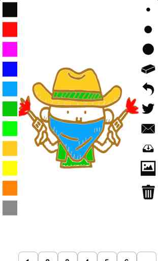 Libro para colorear para niños: cowboy, indio, cochecillo del caballo y más 1