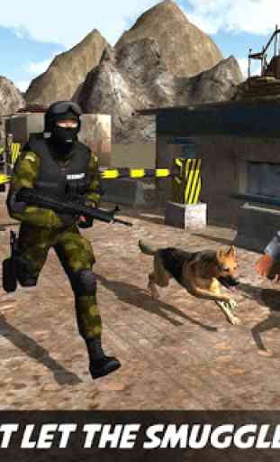 Border Patrol Sniffer Dog: Commando Army Dog Sim 3