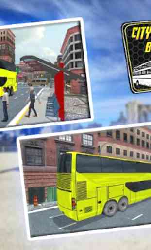 Ciudad Coach Bus controldor 3D 2