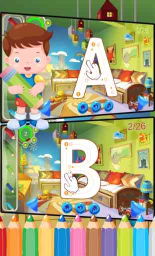 Abc Alfabeto Fonética Libro - Vocabulario En Inglés Para Niños Preescolar Juegos Para Colorear 1