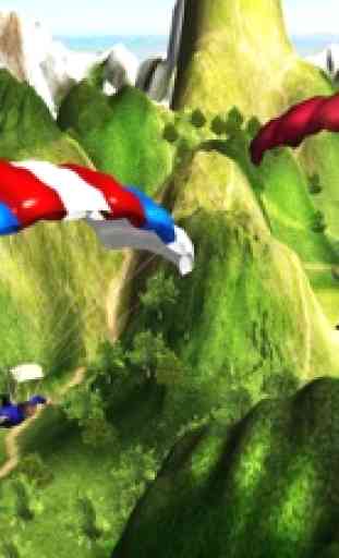Dobles Aire Simulador 3D - un juego de simulación de vuelo de paracaidismo 3