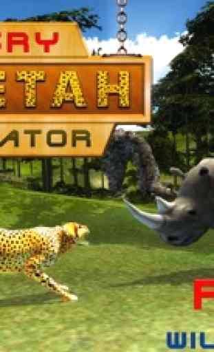 Angry Cheetah Survival - Un depredador salvaje en juego de simulación desierto 3D 3