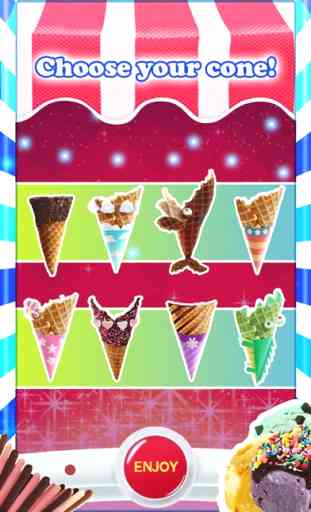 Helado! 2- Juegos gratis- Haga sus propios dulces conos de helado con sabores 2