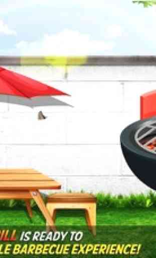 La parrilla steak BBQ americano y pinchos: juego gratis simulador de cocina de barbacoa al aire libre 2