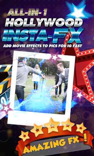 Todo-en-1 de Hollywood Insta-FX Añadir película Efectos Las ediciones de las fotos para IG GRATIS Fast 1