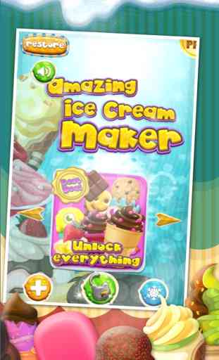 Un increíble helado Game Maker - Crea conos, helados y dulce helado Sandwiches Shop 1
