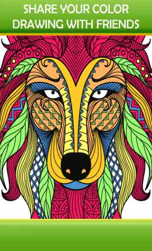 Animal Art Zen Designs - Anxiety Reliever Adult Coloring Book 4
