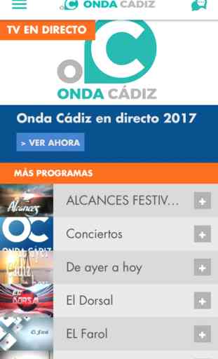 Aplicación de Onda Cádiz 1
