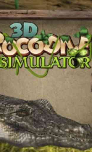 Enojado cocodrilo Simulador 3D - simulación depred 1