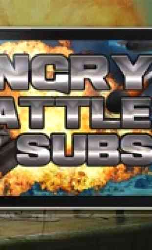 Submarinos batalla Angry - Un juego submarino de guerra! 3