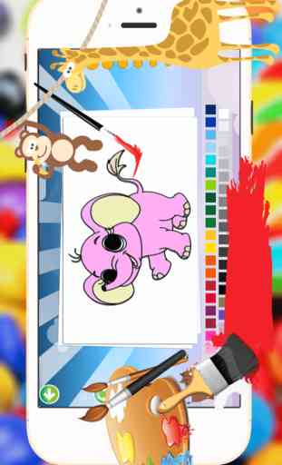 animales del bebé de libro para colorear - todo en 1 páginas de dibujo lindo animal, pintura de color y juegos para niños 4