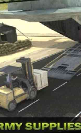 Ejército Carga Avión Vuelo Simulador: Transporte Guerra Tanque en Campo de batalla 1