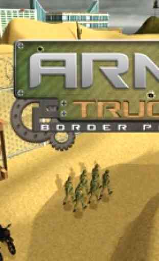 Ejército patrulla fronteriza camión - Conducir el vehículo militar para detener a los criminales 3