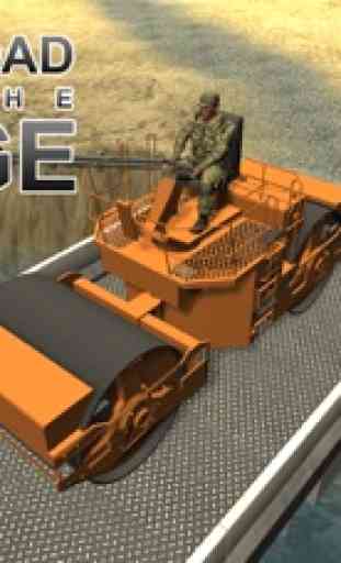 Ejército simulador de construcción de puentes - Mega máquinas de carga y juego de conducción de la grúa 4