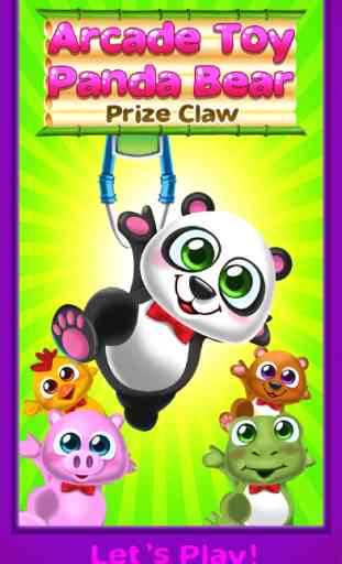 Arcada Oso Panda Premio Garra Máquina Puzzle Juego 1