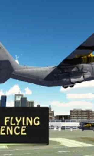 Ejército avión carga arma - simulador transporte 1