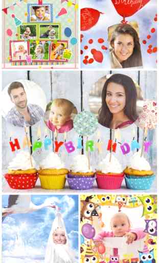 Birthday Greetings fotos gratis: marcos de cumpleaños, foto editor 1