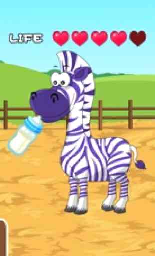 Jugar con baby zebra - juego de niños gratis 3