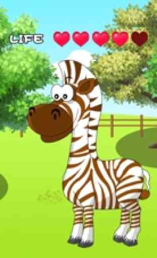 Jugar con baby zebra - juego de niños gratis 4