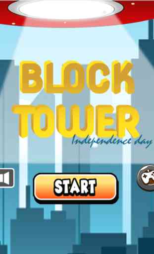 bloques de la torre se acumulan en el Día de la Independencia: construir la torre más alta de apilamiento juego sin fin 3