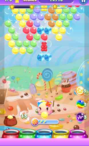 Juegos de Burbujas con gato - Bubble Mania Sweet Candy Pop: Bubble Shooter Puzzle HD 2016 4
