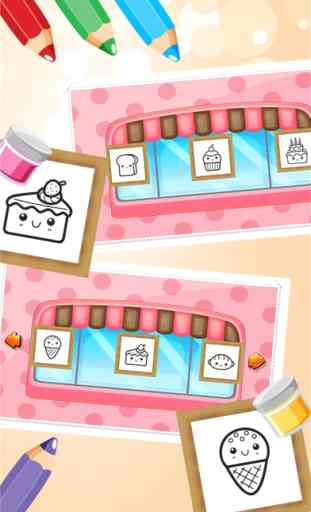 Pastel de caramelo Colorbook Educativo Juego para colorear para los niños y niños pequeños 3