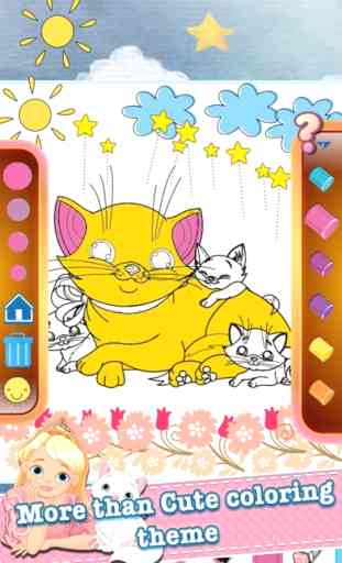Gato para colorear juegos divertidos para niños 4