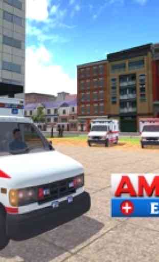 Ciudad Ambulancia de Emergencia - Estacionamiento 3D y conducción juego de simulación 1