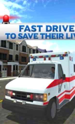 Ciudad Ambulancia de Emergencia - Estacionamiento 3D y conducción juego de simulación 3