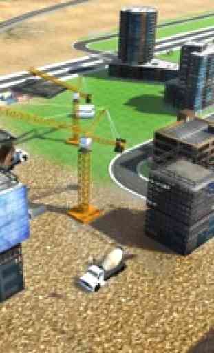 Ciudad Grúa de construcción Operador 3D - Juego pesado Transportador de camiones Simulación 4