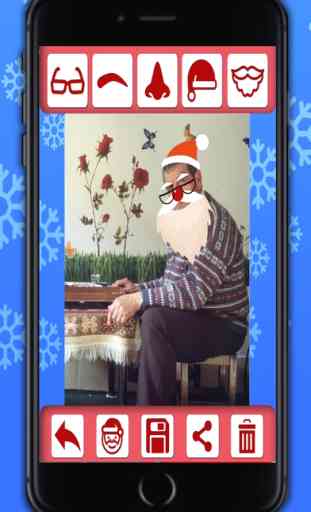 Editor de fotos navidad - Foto stickers de papa Noel y navidad para hacer fotomontajes y collages divertidos 1