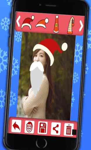 Editor de fotos navidad - Foto stickers de papa Noel y navidad para hacer fotomontajes y collages divertidos 3
