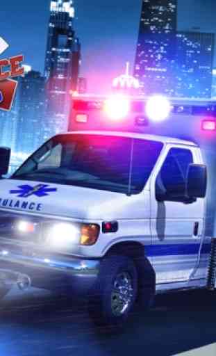 Chicago Ambulance - Sirens: Quick 3D Emergency Car Driving Game 4