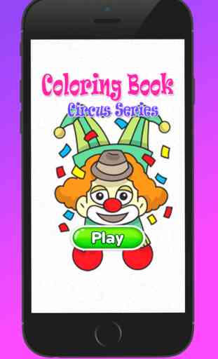 Circo para colorear Libro para Niños Juegos 1