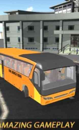 Ciudad alto escuela autobús conducción academia 3D 3