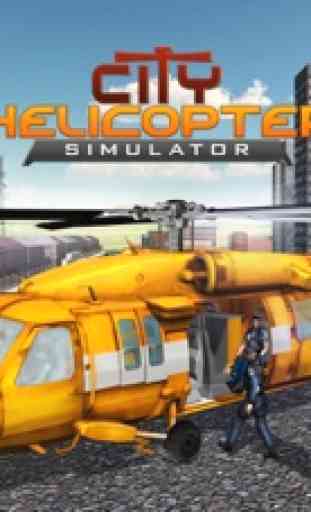Ciudad de helicóptero simulador - Juego 3D Apache Flying Simulación 1