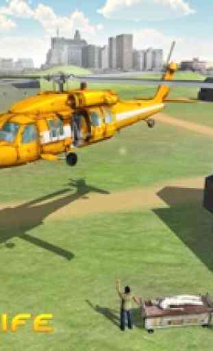 Ciudad de helicóptero simulador - Juego 3D Apache Flying Simulación 3