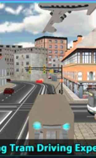 Ciudad Tranvía de conducción del conductor Sim 3D 4