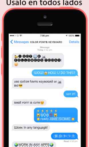 Color Fonts Keyboard Pro ∞  Teclados con fuentes geniales, temas fantásticos, emojis, símbolos y stickers para iPhone 3
