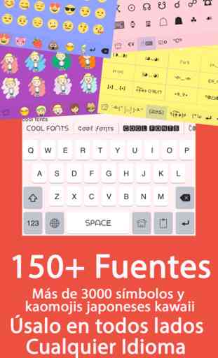 Color Fonts Keyboard ∞  Teclados con fuentes geniales, emojis y símbolos para iPhone 1