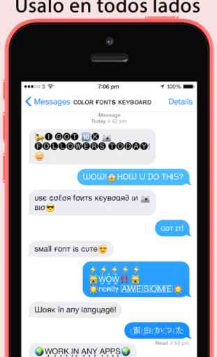 Color Fonts Keyboard ∞  Teclados con fuentes geniales, emojis y símbolos para iPhone 3
