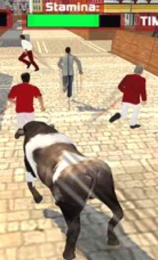 loco furioso ataque de toros de la ciudad: simulador de animal salvaje 2016 1