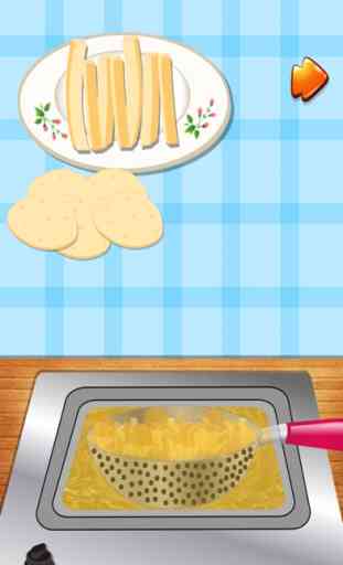 Patatas fritas crocantes Maker - Chef aventura cocina y juego de la fiebre de cocina 4