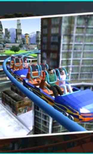 Crazy Roller Coaster Riding 3d 3