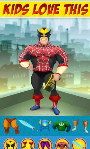 Create your Own Superheroes - Dress up Game - Free Version 3