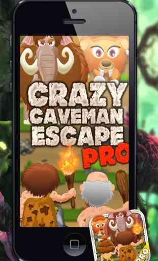 Loco Caveman escape PRO - Un divertido juego de niños! 3