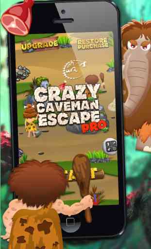 Loco Caveman escape PRO - Un divertido juego de niños! 4