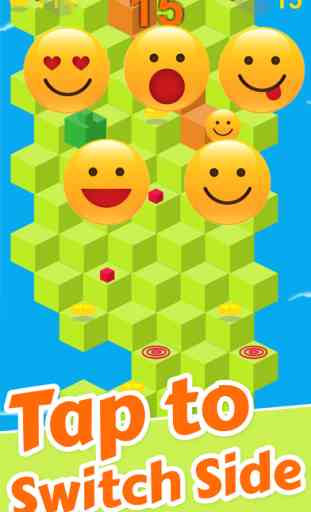 Caer El Cubo Skip Emoji: Emoción Rolling Ball Juegos Sin Fin 4