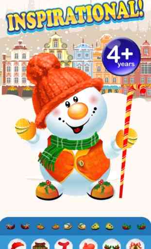 Design and Build My Frozen Snowman Christmas Creation Game - Free App 3