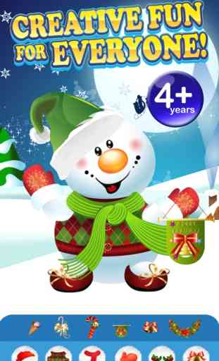 Design and Build My Frozen Snowman Christmas Creation Game - Free App 4